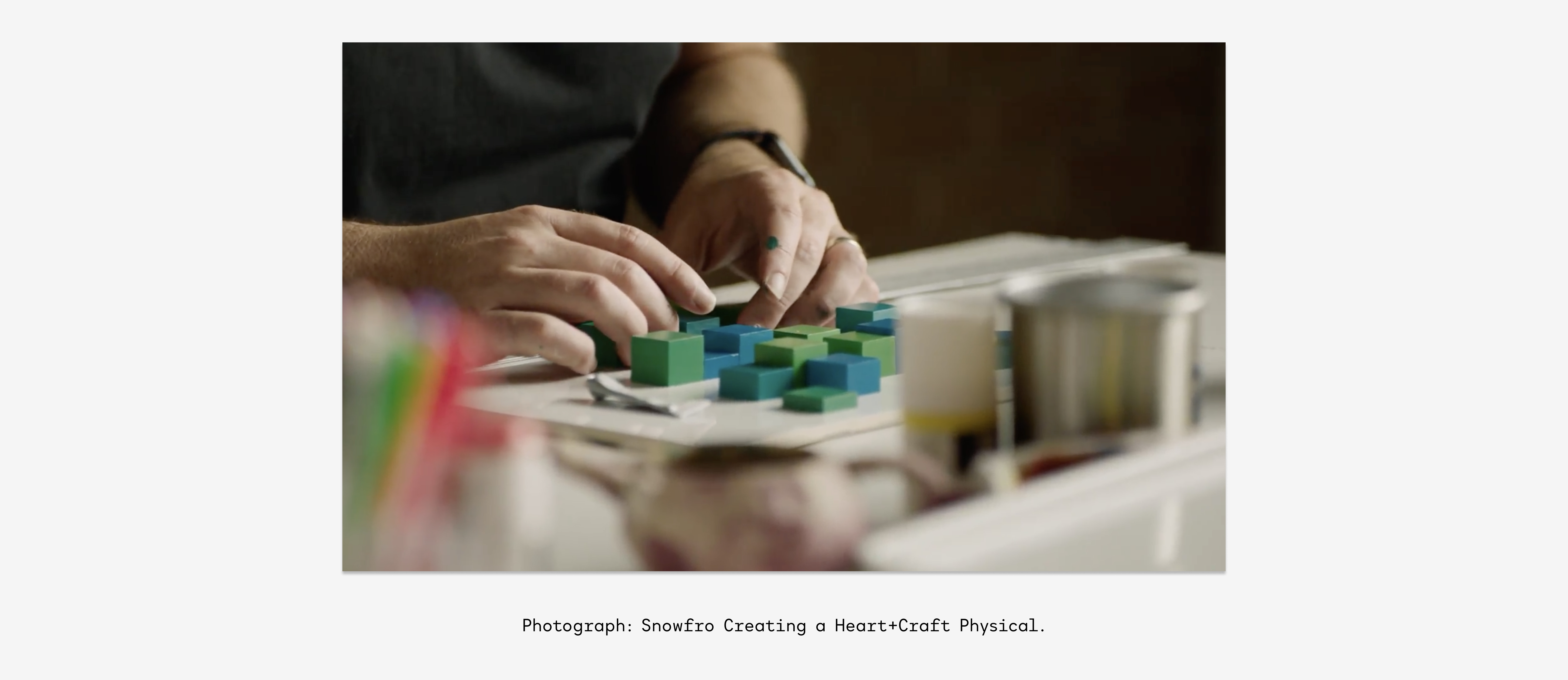 Photograph, Snowfro Creating a Heart Craft Physical.jpg